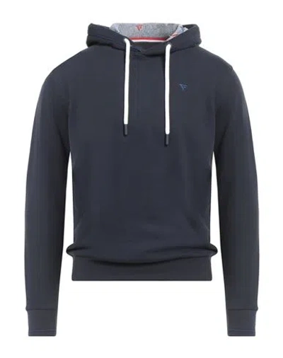 Fred Mello Man Sweatshirt Midnight Blue Size Xl Cotton