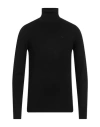Fred Mello Man Turtleneck Black Size Xxl Viscose, Polyamide In Black
