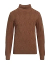 Fred Mello Man Turtleneck Camel Size L Acrylic, Wool, Polyamide In Beige