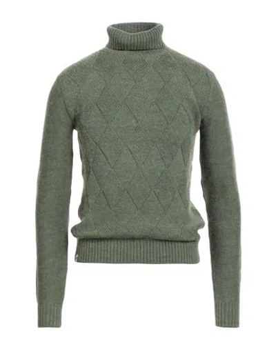 Fred Mello Man Turtleneck Green Size S Acrylic, Wool, Polyamide