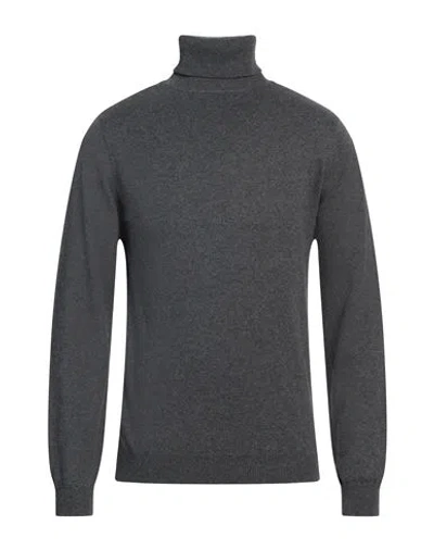 Fred Mello Man Turtleneck Grey Size Xl Cotton, Wool