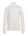 Fred Mello Man Turtleneck Ivory Size L Viscose, Polyamide