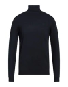 Fred Mello Man Turtleneck Midnight Blue Size Xl Viscose, Polyamide In Blue