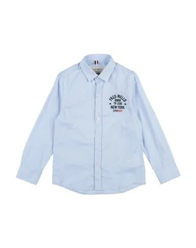 Fred Mello Babies'  Toddler Boy Shirt Sky Blue Size 6 Cotton