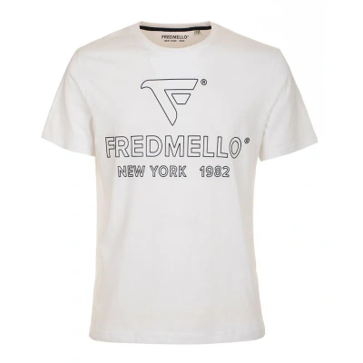 Fred Mello F Mello Cotton Men's T-shirt In White