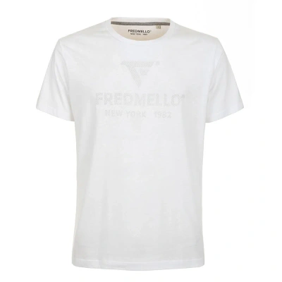 Fred Mello White Cotton T-shirt