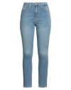 Fred Mello Woman Jeans Blue Size 28 Cotton, Elastane In Blue