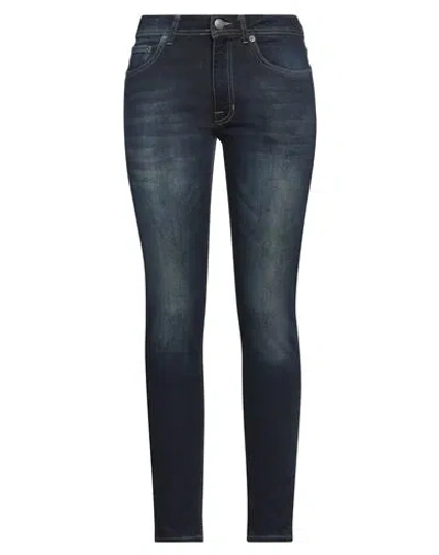 Fred Mello Woman Jeans Blue Size 30 Cotton, Elastane