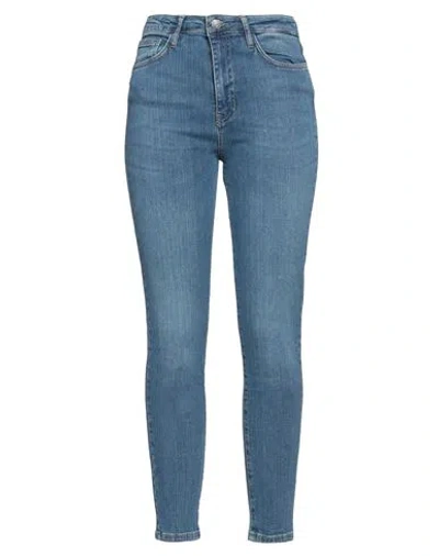 Fred Mello Woman Jeans Blue Size 32 Cotton, Elastane