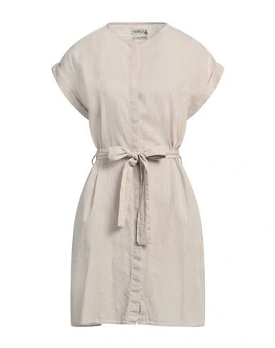 Fred Mello Woman Mini Dress Beige Size Xxl Cotton, Linen