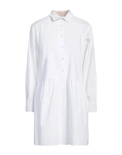 Fred Mello Woman Mini Dress White Size S Cotton, Polyester, Elastane