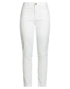 Fred Mello Woman Jeans White Size 29 Cotton, Elastane