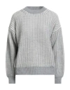 Fred Mello Woman Sweater Grey Size 2 Acrylic, Viscose, Wool, Alpaca Wool
