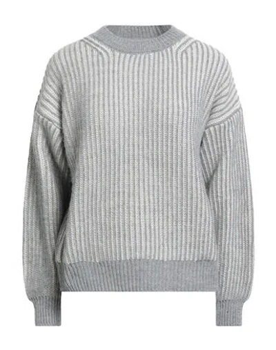 Fred Mello Woman Sweater Grey Size 2 Acrylic, Viscose, Wool, Alpaca Wool