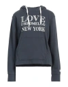 Fred Mello Woman Sweatshirt Navy Size Xl Cotton, Polyester
