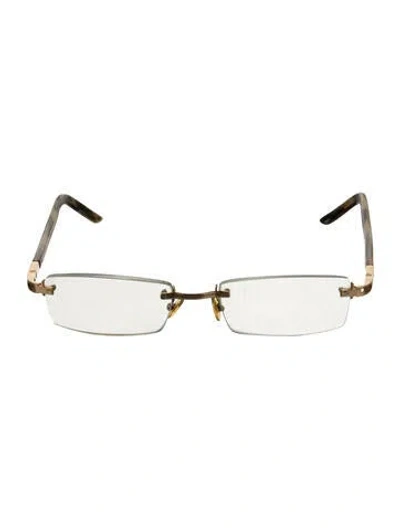 Pre-owned Fred Narrow Eyeglasses In Neutrals