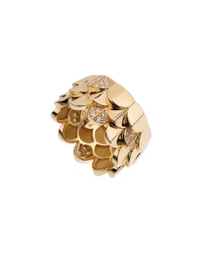 Pre-owned Fred Of Paris 18k 0.49 Ct. Tw. Diamond Triple Arc Ring (authentic Pre-loved) In Gold