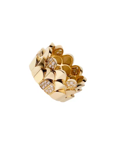 Pre-owned Fred Of Paris 18k 0.49 Ct. Tw. Diamond Triple Arc Ring (authentic Pre-loved) In Gold