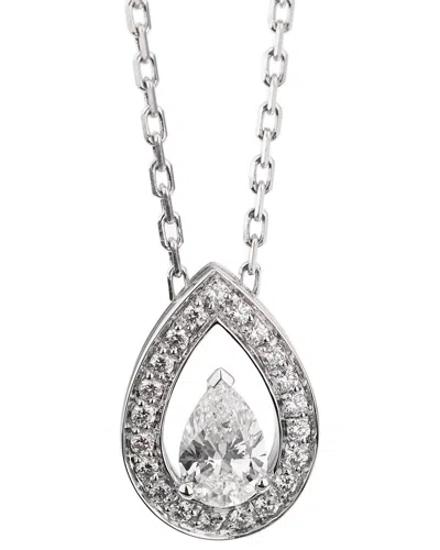 Fred Of Paris 18k 0.77 Ct. Tw. Diamond Necklace (authentic Pre-loved) In Silver