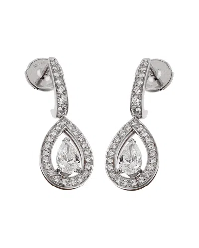 Fred Of Paris 18k 1.62 Ct. Tw. Diamond Lovelight Drop Earrings (authentic Pre-loved) In Metallic