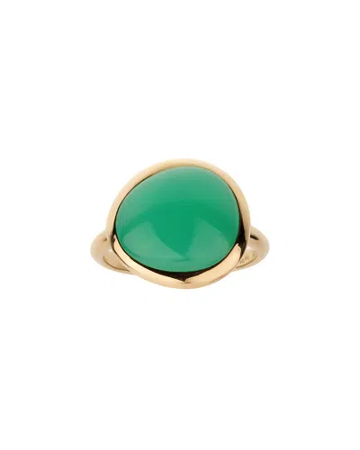 Pre-owned Fred Of Paris 18k 7.00 Ct. Tw. Chrysoprase Ring (authentic Pre-loved)
