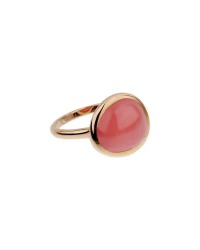 Pre-owned Fred Of Paris 18k 7.00 Ct. Tw. Rhodochrosite Cocktail Ring (authentic Pre-loved) In Pink