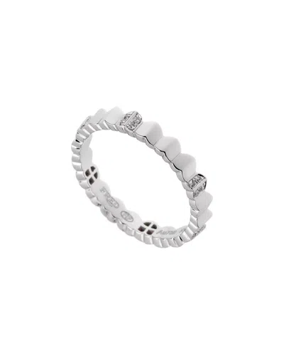 Pre-owned Fred Of Paris 18k Diamond Arc Ring (authentic Pre-loved)