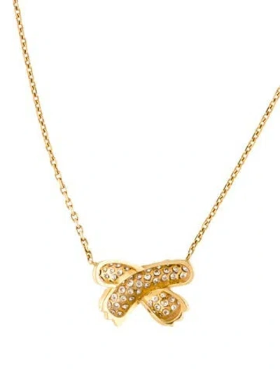 Pre-owned Fred Of Paris 18k Ombre Féline” Necklace, 19" In Multi