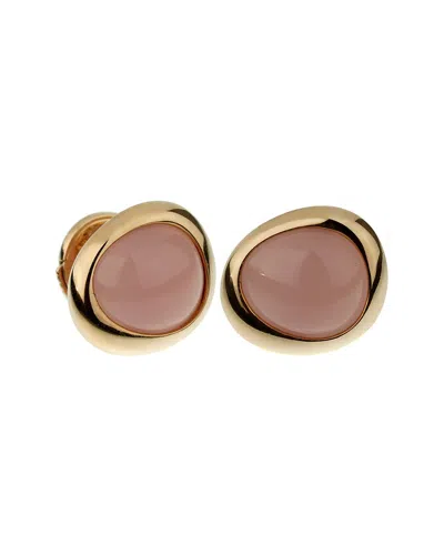 Fred Of Paris 18k Rose Gold 6.00 Ct. Tw. Pink Quartz Earrings (authentic Pre-  Loved)