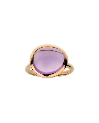 Pre-owned Fred Of Paris 18k Rose Gold 7.00 Ct. Tw. Amethyst Ring (authentic Pre-loved)