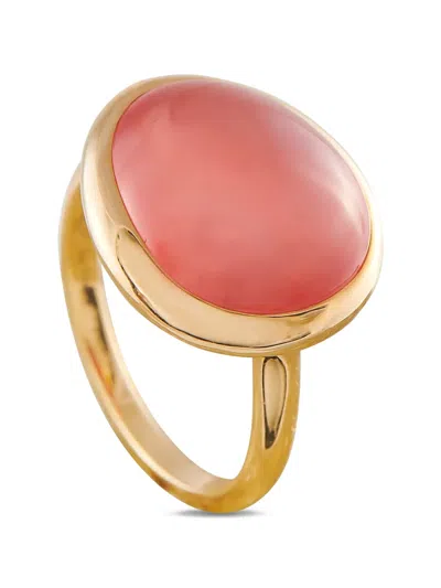 Pre-owned Fred Of Paris Belles Rives Rhodochrosite Ring In Pink