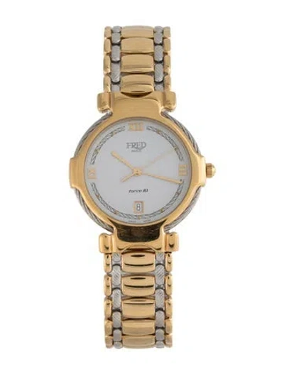 Pre-owned Fred Of Paris Force 10 Watch, 35mm In Multicolor