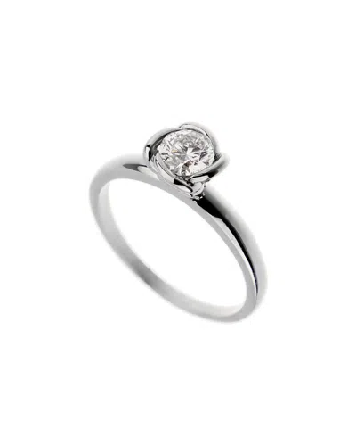 Pre-owned Fred Of Paris Platinum 0.50 Ct. Tw. Diamond Fleur Celeste Ring (authentic Pre-loved)