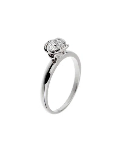 Pre-owned Fred Of Paris Platinum 0.50 Ct. Tw. Diamond Fleur Celeste Ring (authentic Pre-loved) In Metallic