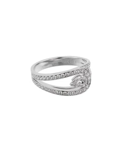Pre-owned Fred Of Paris Platinum 0.84 Ct. Tw. Diamond Lovelight Ring (authentic Pre-loved) In Metallic
