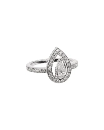 Pre-owned Fred Of Paris Platinum 0.88 Ct. Tw. Diamond Lovelight Ring (authentic Pre-loved)