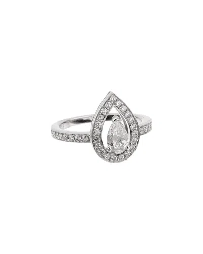 Fred Of Paris Platinum 0.90 Ct. Tw. Diamond Ring (authentic Pre-loved) In Metallic