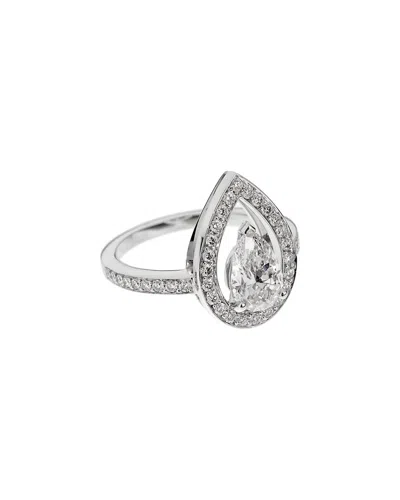 Pre-owned Fred Of Paris Platinum 1.48 Ct. Tw. Diamond Ring (authentic Pre-loved) In Metallic