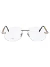 Fred Logo-engraved Glasses In 016 Silver