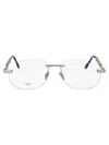 Fred Logo-engraved Glasses In 016 Silver