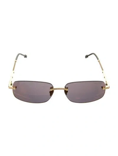 Pre-owned Fred Oversize Tinted Sunglasses