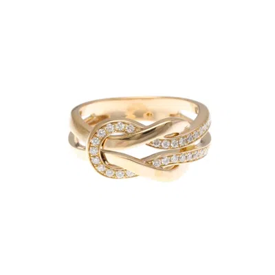 Pre-owned Fred Paris F Paris Force 10 18k Pink And Diamonds Pink_ Ring Jewelry () In Gold