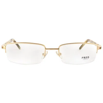 Pre-owned Fred Paris New Vintage Fred Move Rx Prescription Silver Gold & Ochre Made In France In Gray