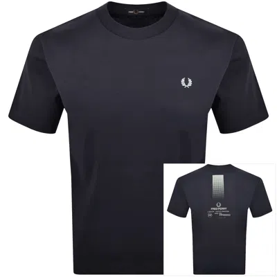 Fred Perry 1952 Graphic T Shirt Navy In Blue