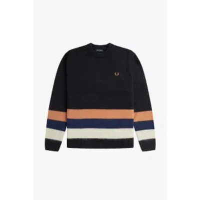 Fred Perry Alpaca Stripe Sweater Black/multi