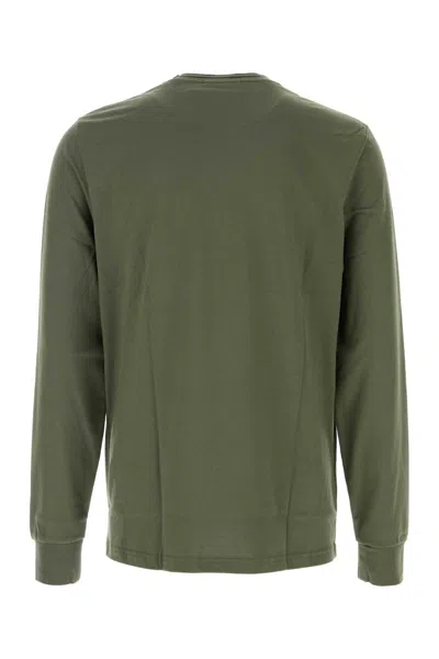 FRED PERRY ARMY GREEN COTTON T-SHIRT