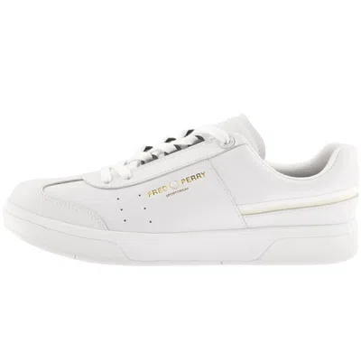 Fred Perry B302 Leather Trainers White In Multi