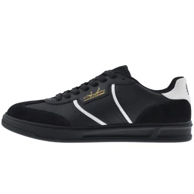 Fred Perry B4 Leather Trainers Navy In Blue