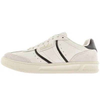 Fred Perry Leather And Suede Sneakers In White