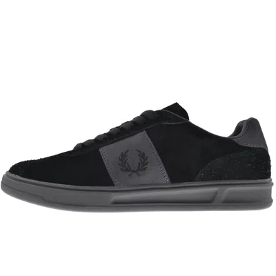 Fred Perry B4 Suede Trainers Black